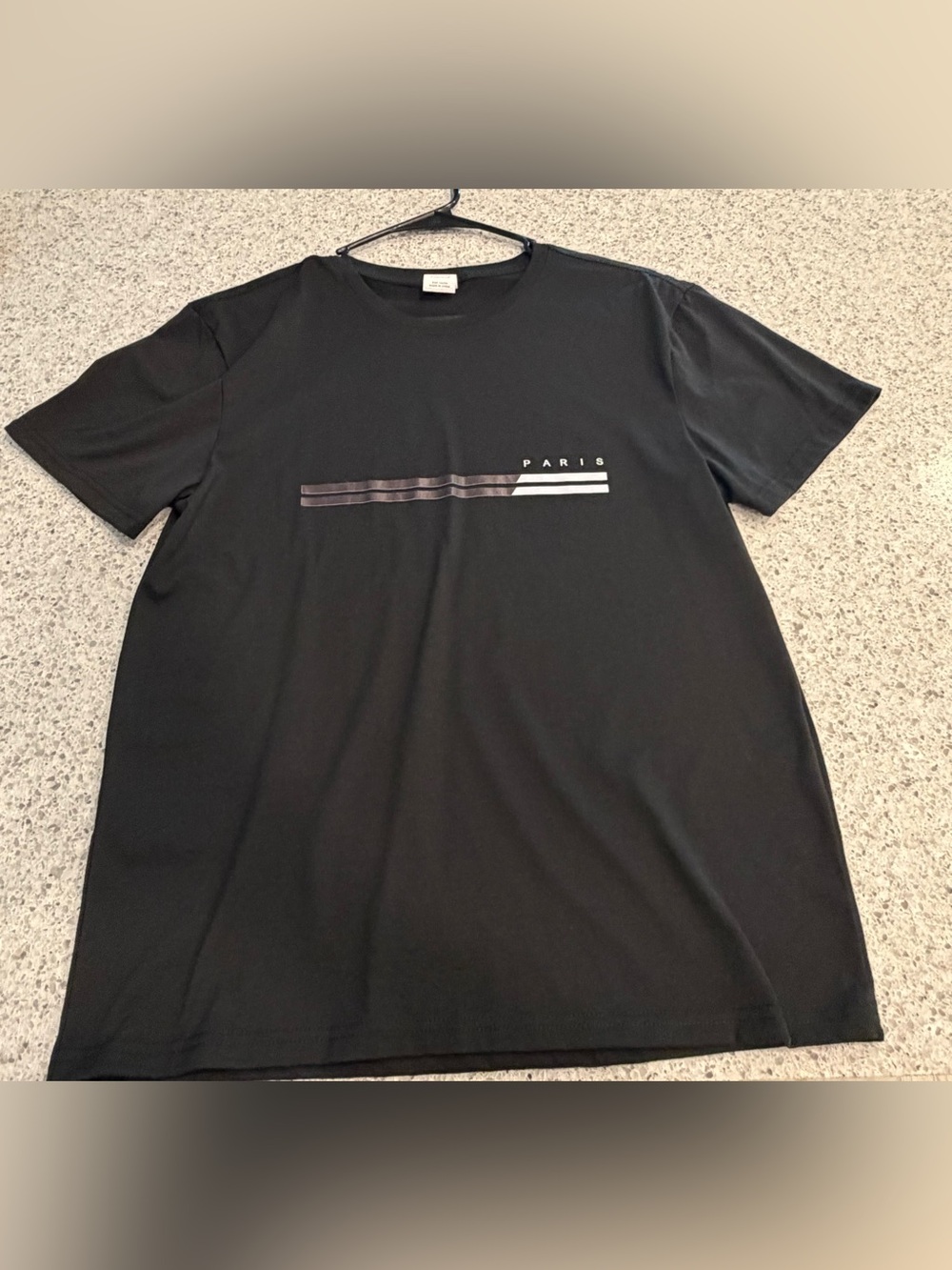 Paris Graphic Crewneck T-Shirt - Black